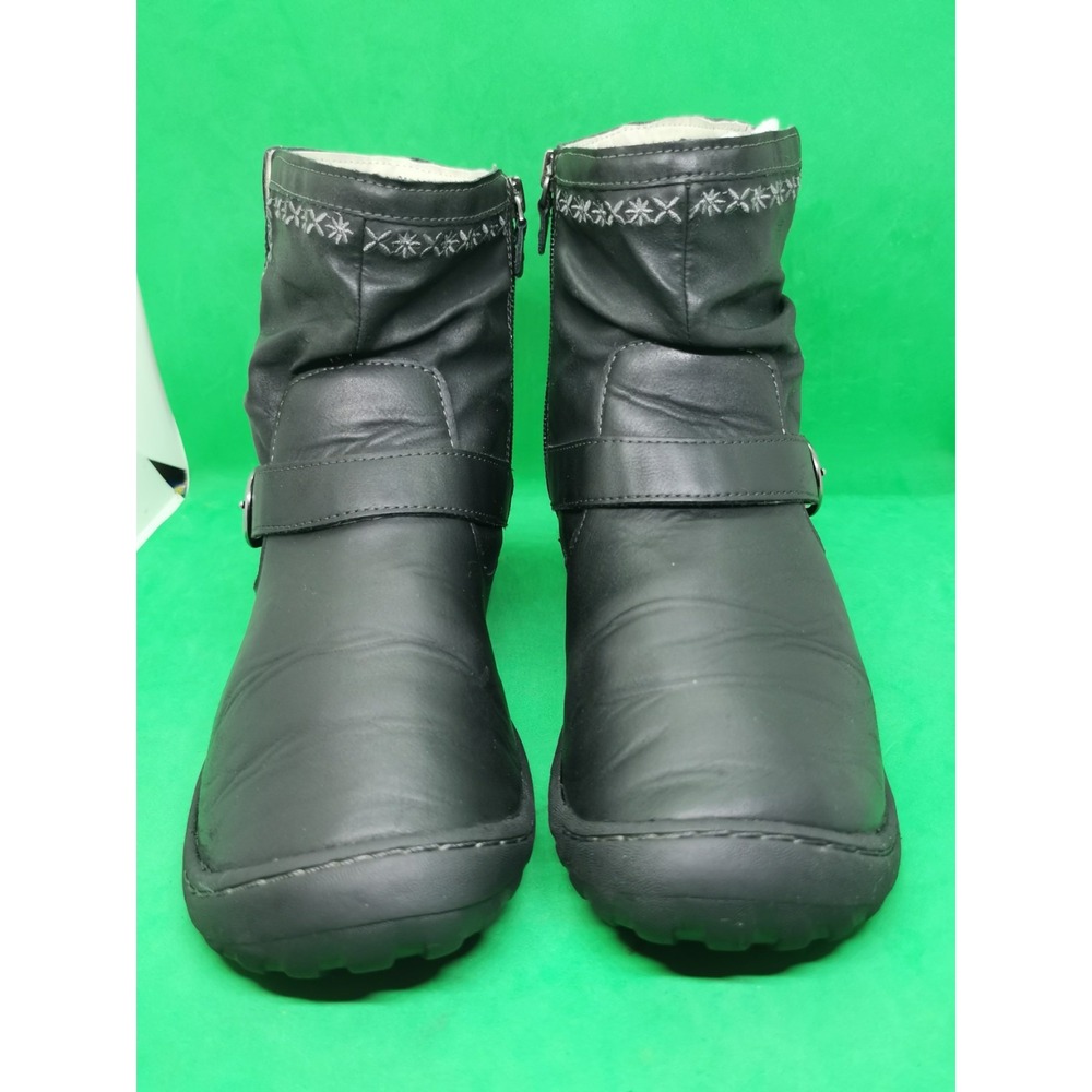 JBU By Jambu Dottie Water Resistant Black Ankle Boots Side Zip Size 9 M - Picture 12 of 16